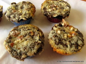 Eggless Chocolate Coconut Cream Cheese Layered Cupcakes