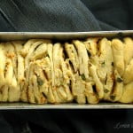 Eggless Fresh Mint Spicy Cheesy Pull-Apart Loaf