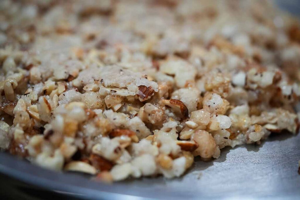 Mixed dry fruits chopped for making gond panjiri