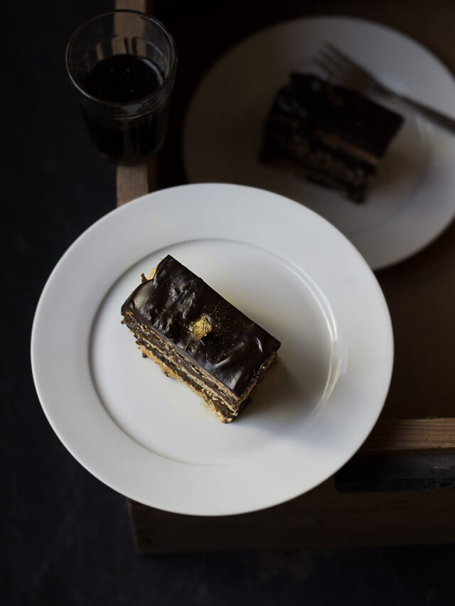 Best Eggless French Opera Cake