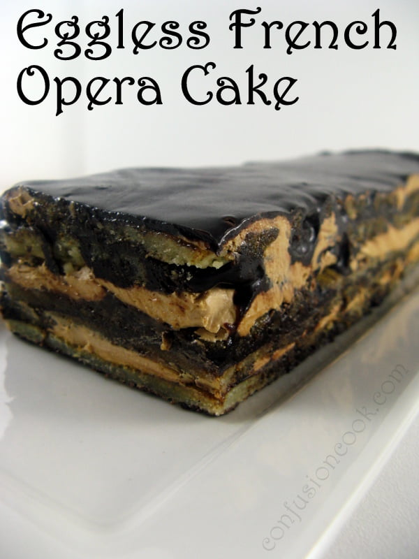Eggless French Opera Cake