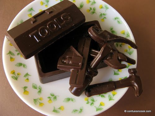 Molded Chocolate in Tools Shape