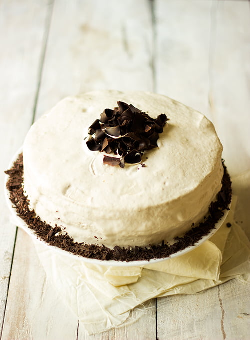 Eggless Chocolate Coffee Mocha Layered Cake