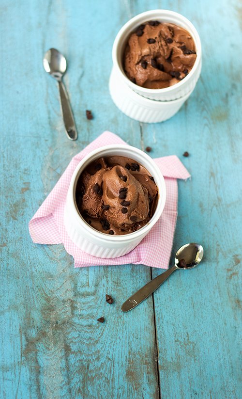 Eggless Chocolate Ice Cream without Ice Cream Maker