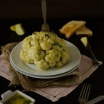 Steamed Cauliflower with Lemon Sauce