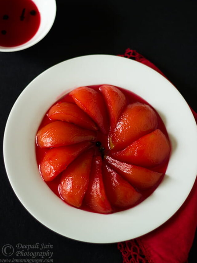 Poached Pears in White Wine Recipe