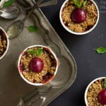 Plum and Apple Crumble Recipe | Apple Plum Crisp