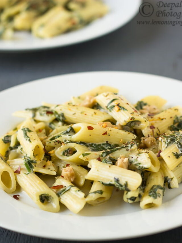 Creamy Spinach Pasta Recipe