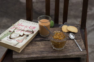 A bowl of Raw Mango Chutney, ready to serve