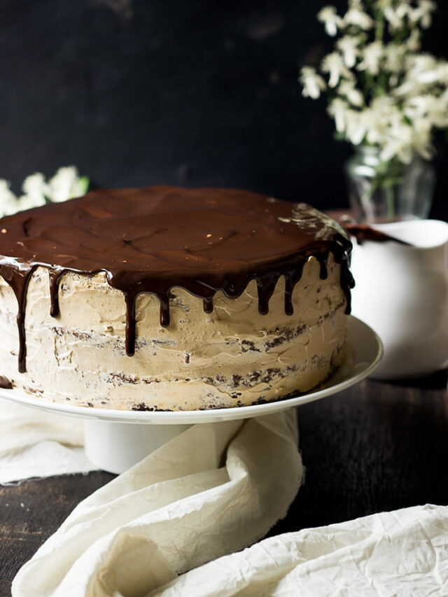 Eggless Chocolate Mocha Cake