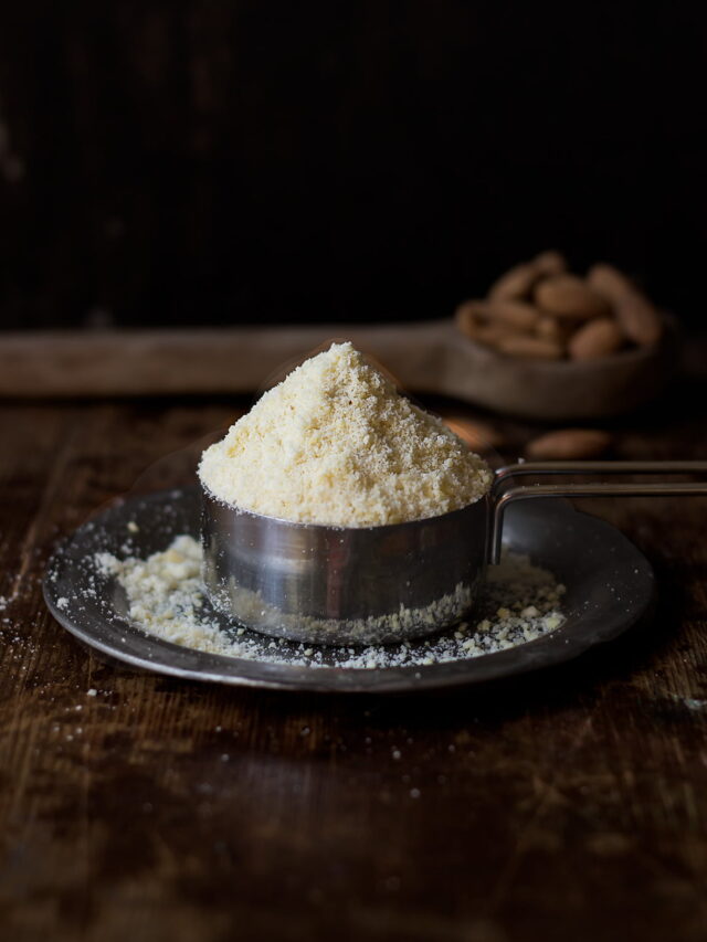 Almond Flour in a bowl showcasing its texture