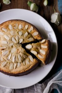 Mawa Cake with Blanched Almonds