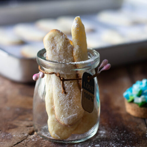 Eggless Savoiardi Recipe(EggFree Lady Fingers)Lemon in Ginger