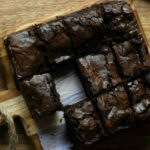 Eggless and Gooey Chocolate Brownies with Crinkle Top